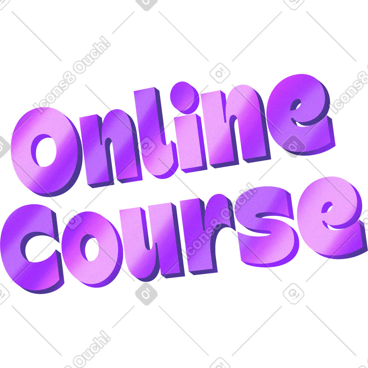 Lettering order course text illustration in Smart style download in PNG, SVG