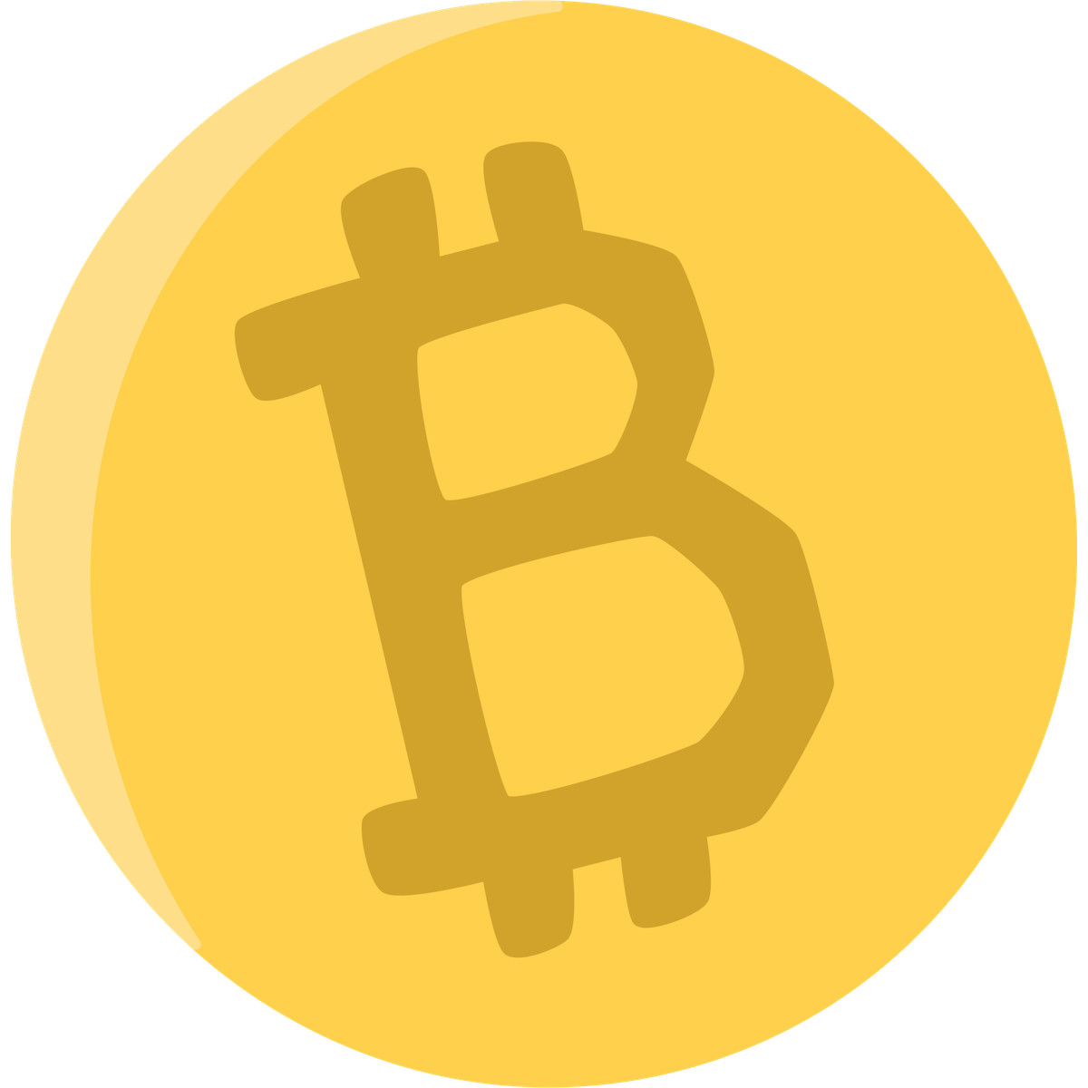 Иллюстрация Bitcoin в стиле Bouncy — скачать в форматах PNG, SVG