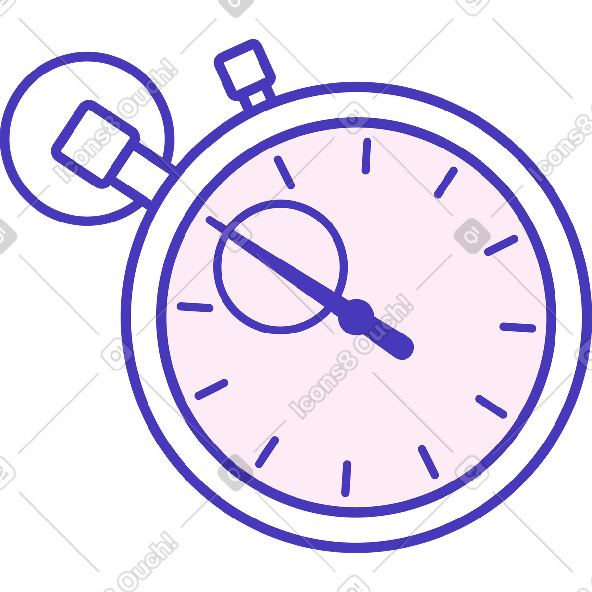 Small timer illustration in Blueberry style download in PNG, SVG