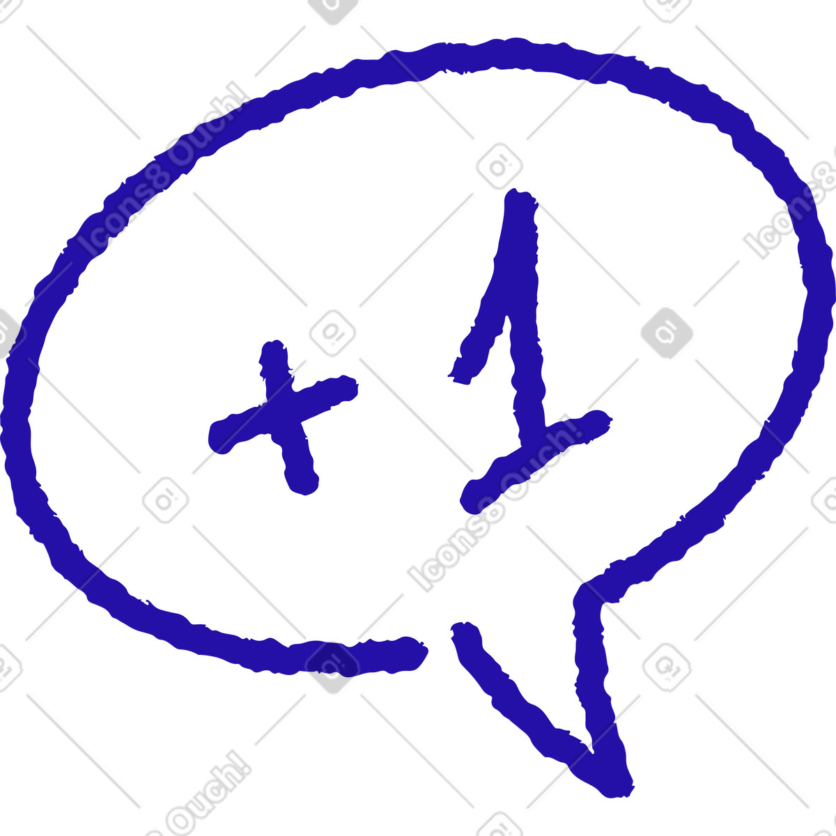 Illustration Bulle de dialogue notification dans le style Whimsy à télécharger aux formats PNG, SVG