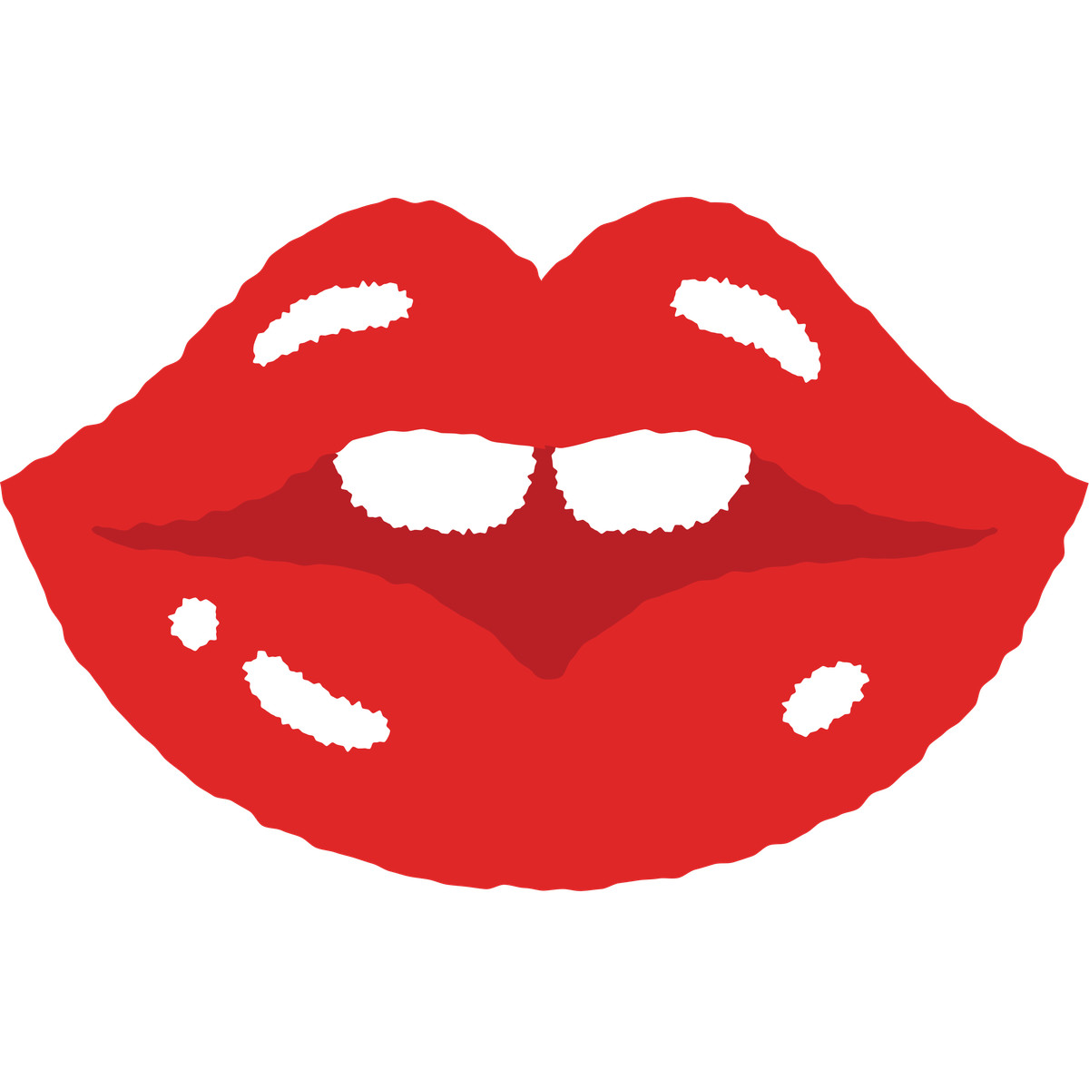 Lips illustration in Cherry style download in PNG, SVG