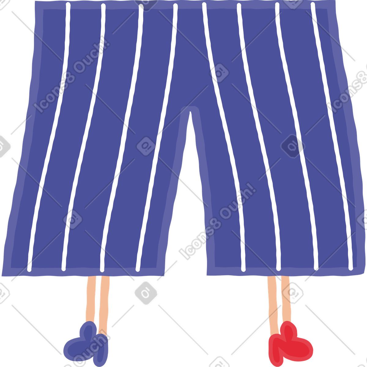 Beine-Illustration im Stripy-Stil als Download in PNG, SVG