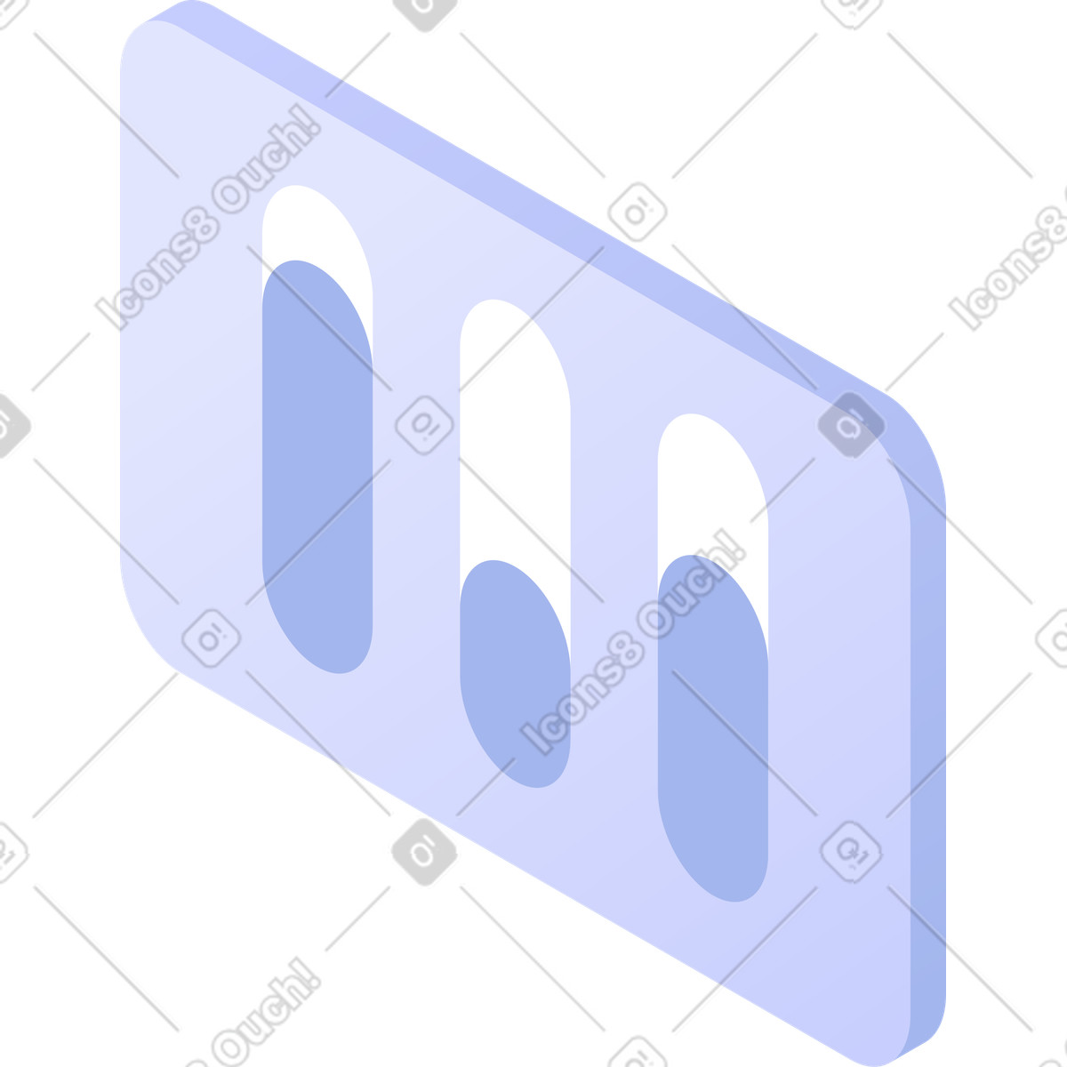 Frame with chart, activity indicators illustration in Quantum style download in PNG, SVG