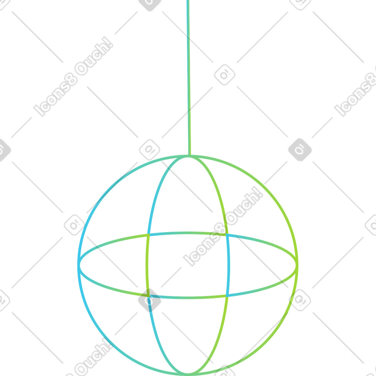 Discokugel-Illustration im Breeze-Stil als Download in PNG, SVG