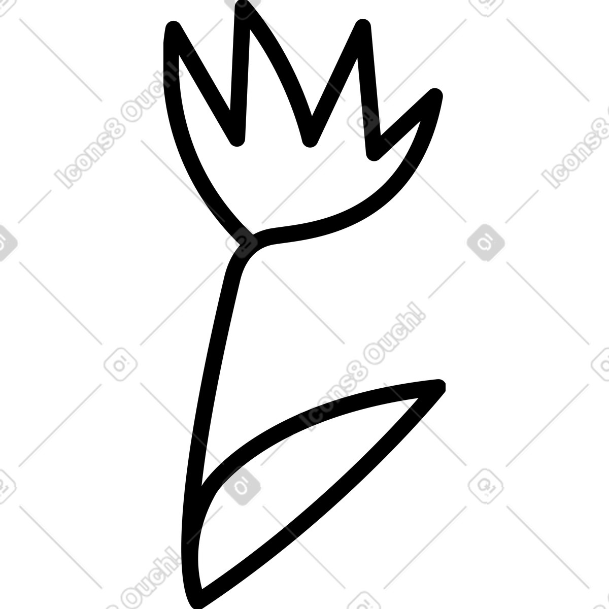 下载 Twirl 风格的 黑花 插画，支持 PNG、SVG 格式