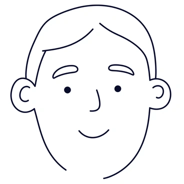A minimalist face sketch created using smooth, flowing lines. The face has simplified features, including arched eyebrows, a small nose, and closed lips. The lines are elegant and continuous, capturing the essence of the face without excessive detail. The sketch is set against a plain background to emphasize its simplicity.