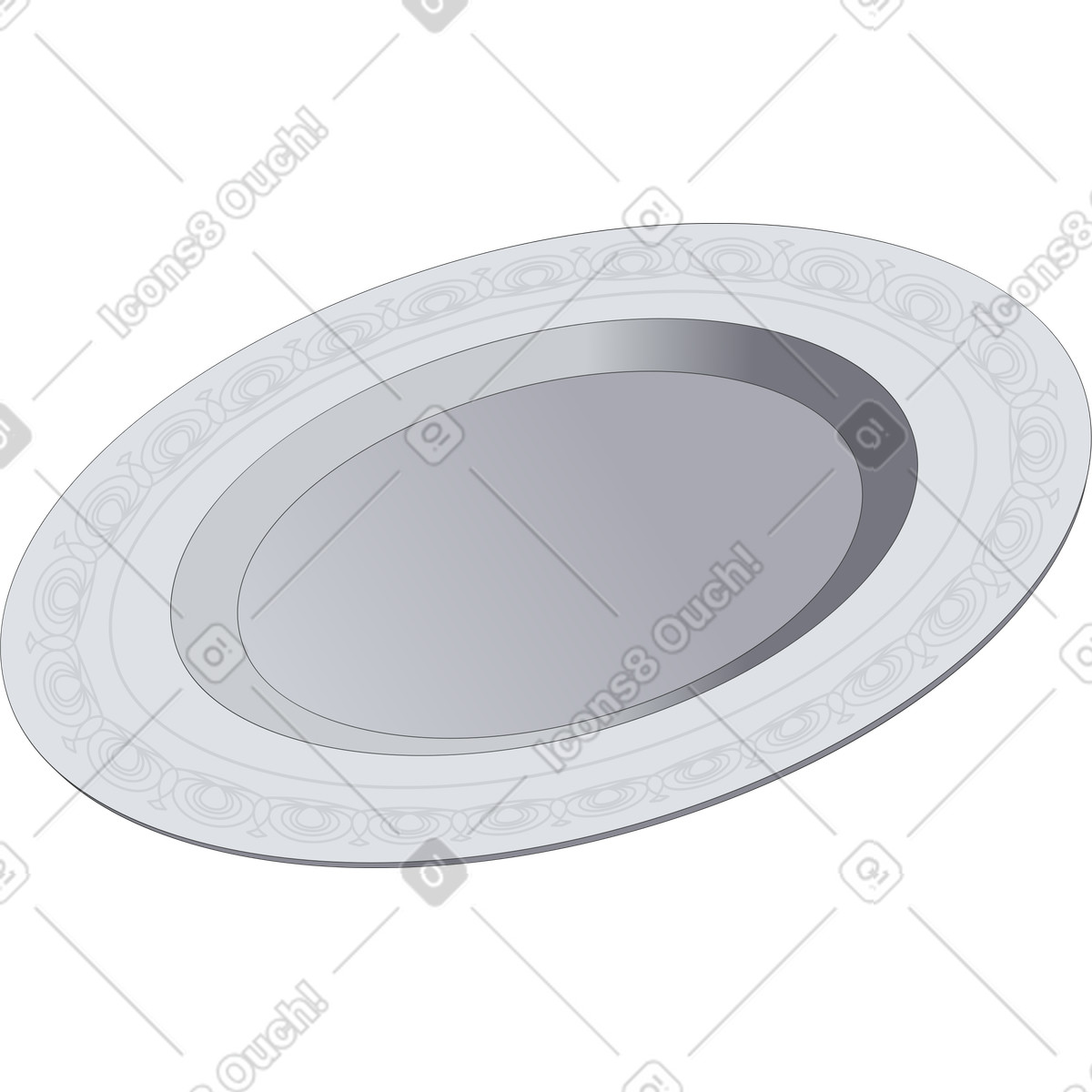 Teller-Illustration im Kit-Stil als Download in PNG, SVG