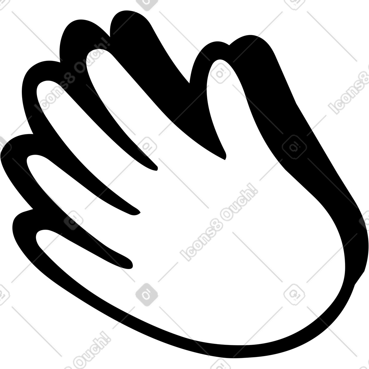 Иллюстрация Applause hands for encouragement praise and motivational recognition в стиле Line — скачать в форматах PNG, SVG