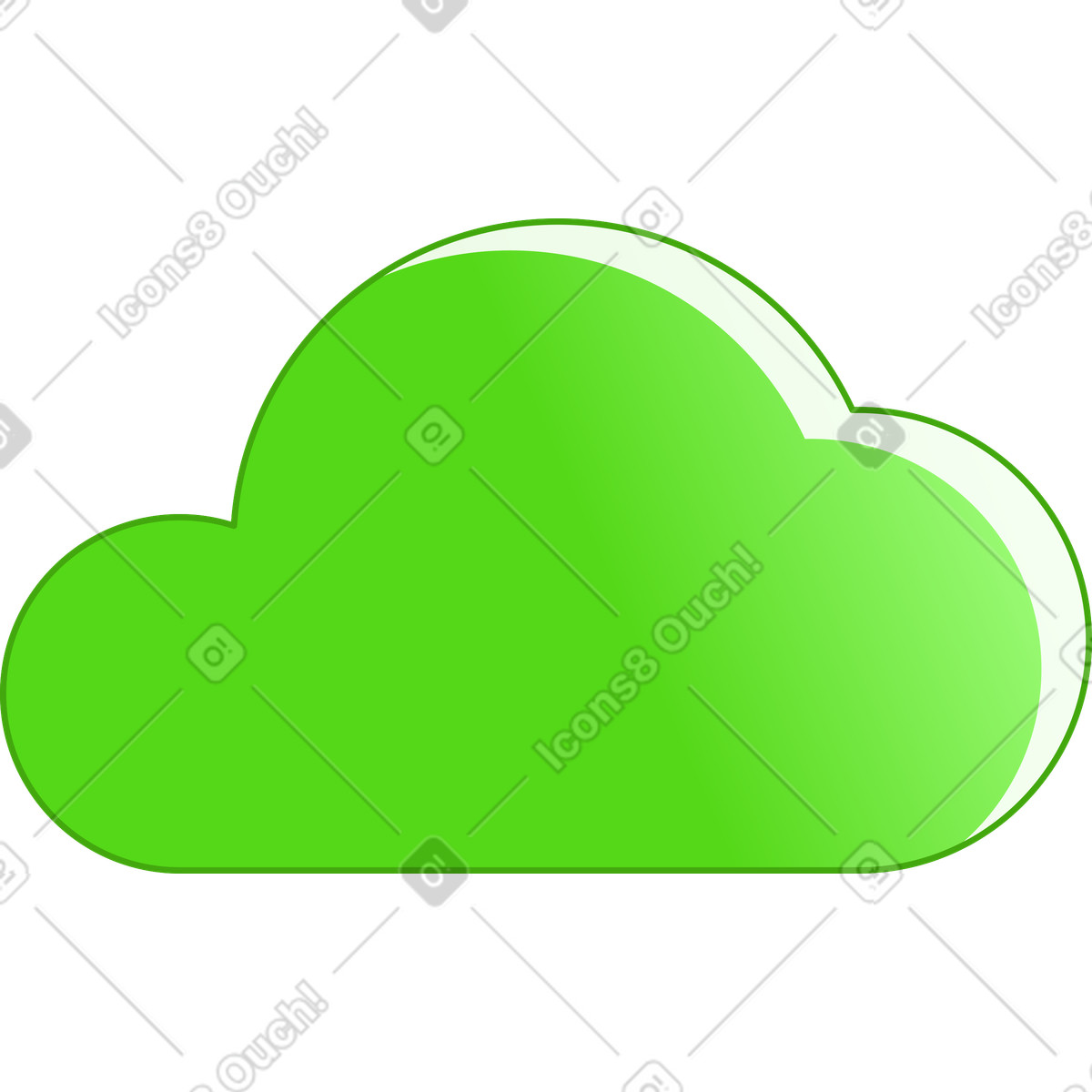 Ilustración Arbusto en estilo Rainbow a descargar en PNG y SVG