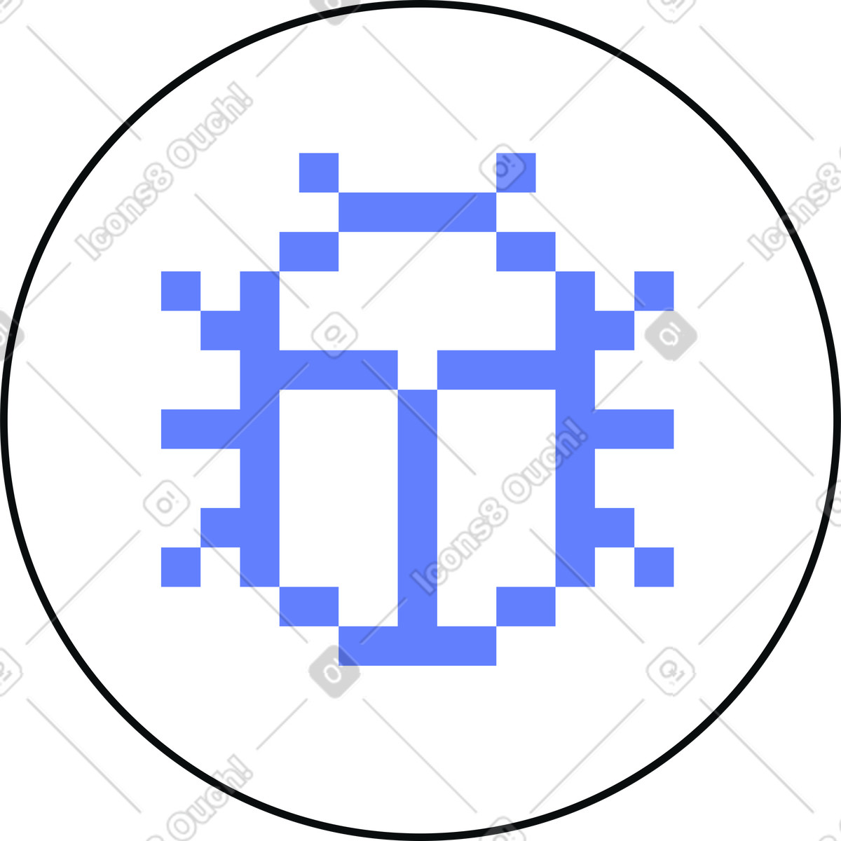 Ilustración Icono de error en estilo Teko a descargar en PNG y SVG