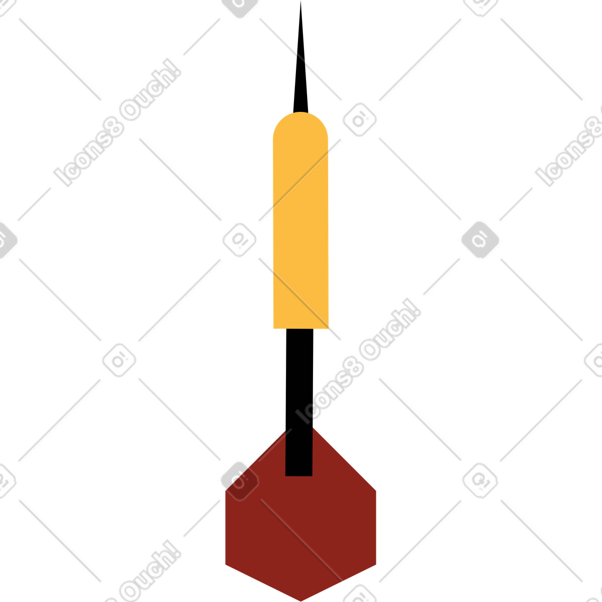 Ilustração de Dardo em no estilo Burgundy para baixar em PNG, SVG