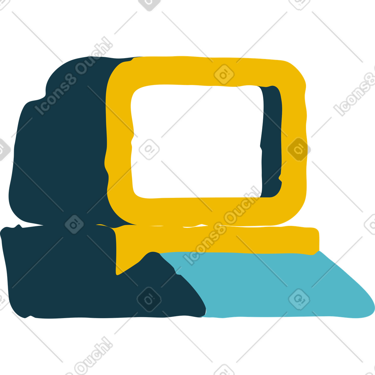 Computer illustration in Flamenco style download in PNG, SVG
