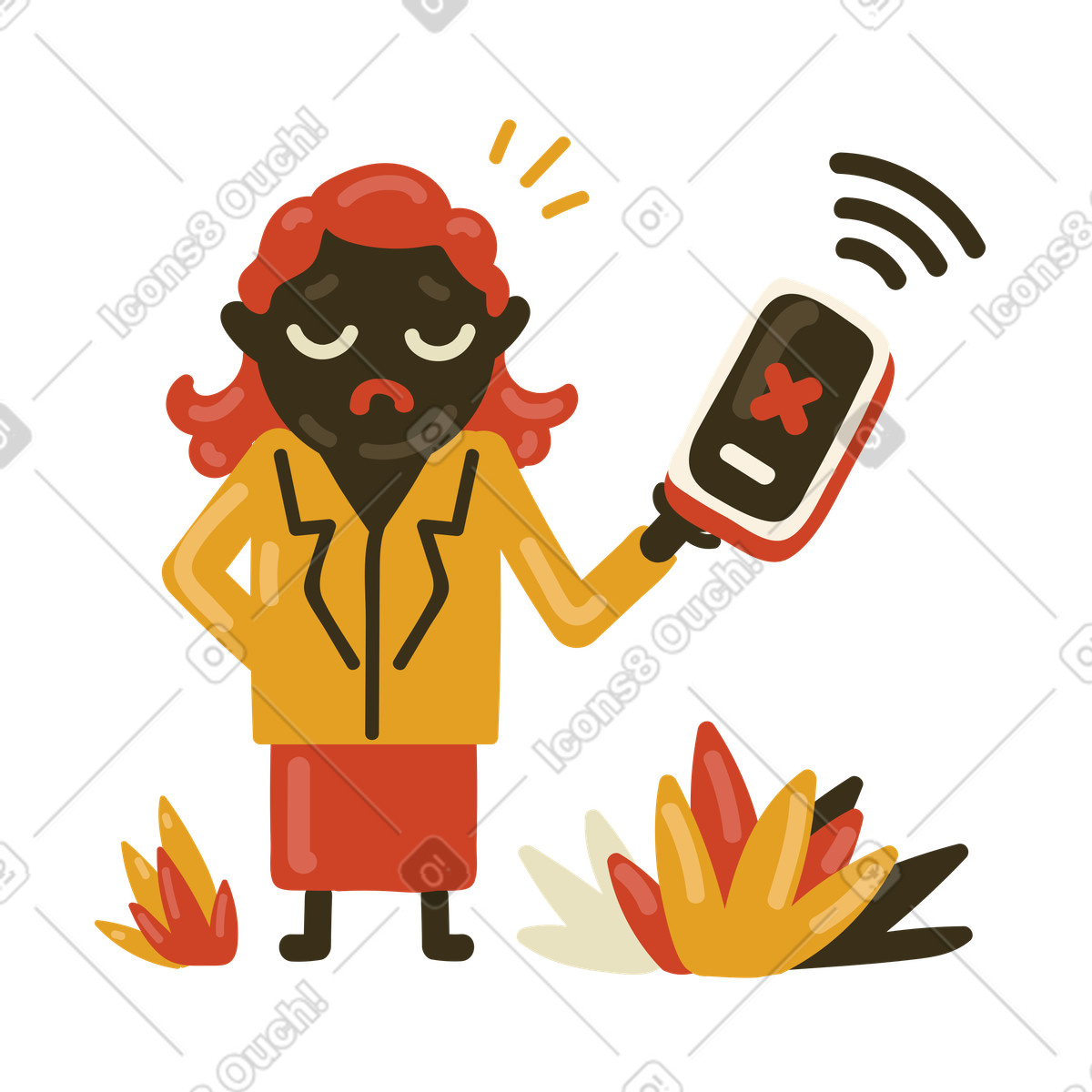 Schlechtes signal-Illustration im Arabica-Stil als Download in PNG, SVG