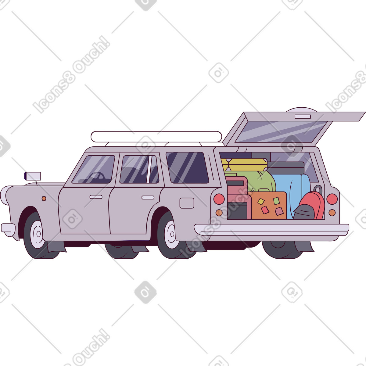 下载 Eastwood 风格的 汽车 插画，支持 PNG、SVG 格式