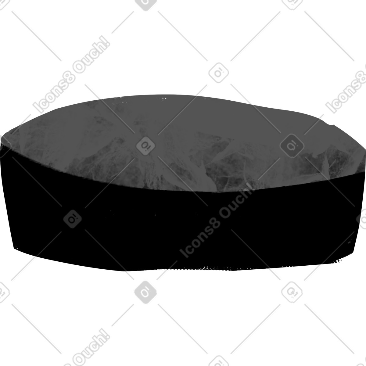 Ilustración Hockey puck en estilo Atomic a descargar en PNG y SVG