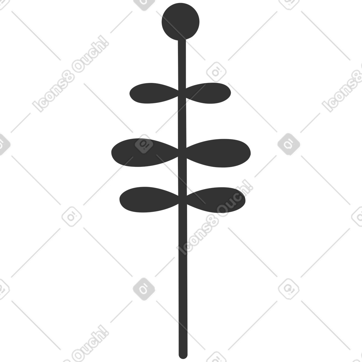 Crayon スタイルの 花 のイラストをPNG、SVG形式でダウンロード