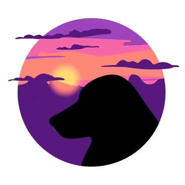 A nose silhouette against the backdrop of a vibrant sunset