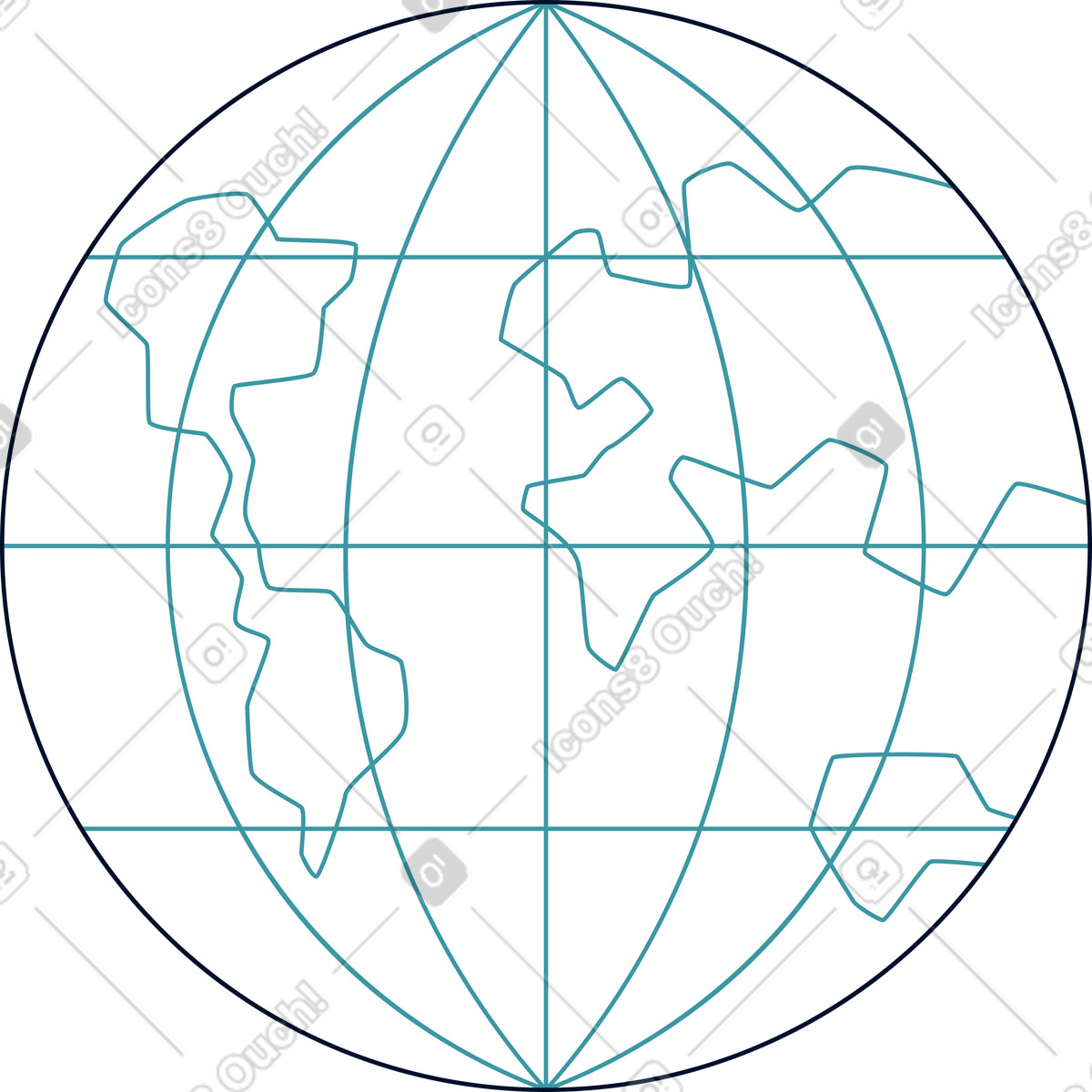 Globe illustration clipart high-quality graphics and vectors for diverse uses