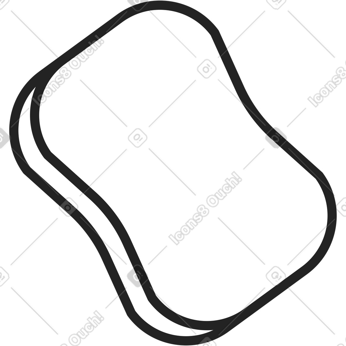 Ilustración Esponja en estilo Sammy Line a descargar en PNG y SVG