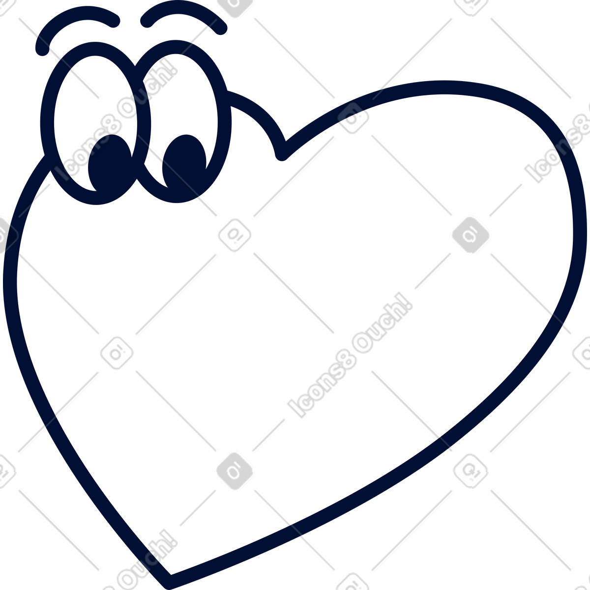 Blink スタイルの Heart のイラストをPNG、SVG形式でダウンロード