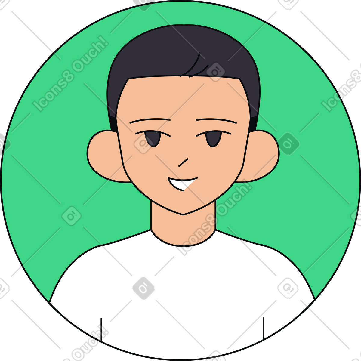 Ilustración Avatar en estilo Teko a descargar en PNG y SVG