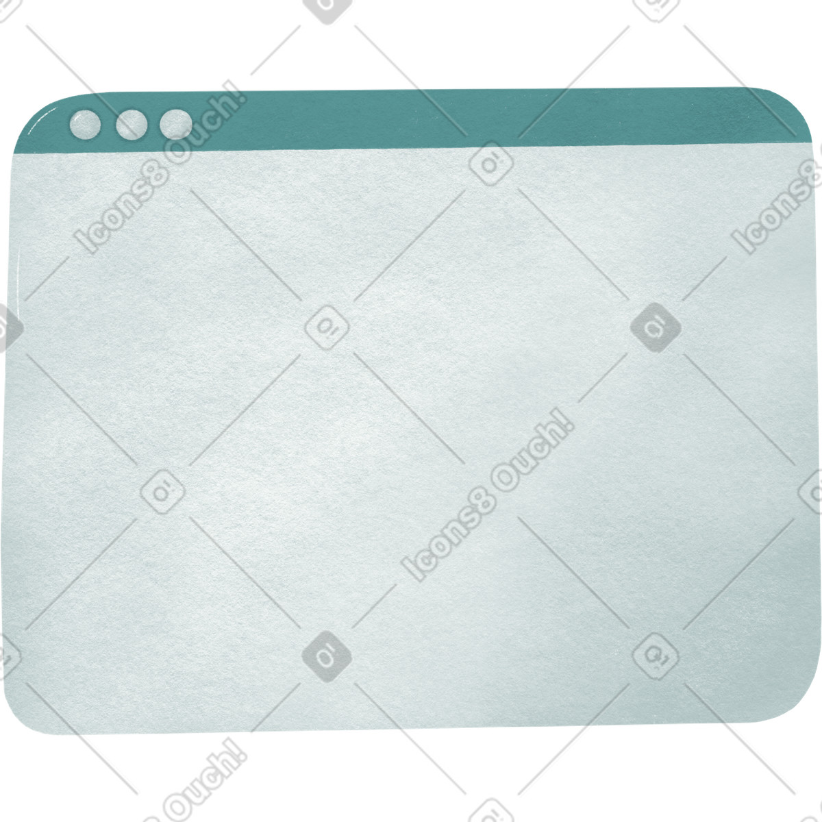 Ilustração de Computer screen window em no estilo Woolly para baixar em PNG, SVG