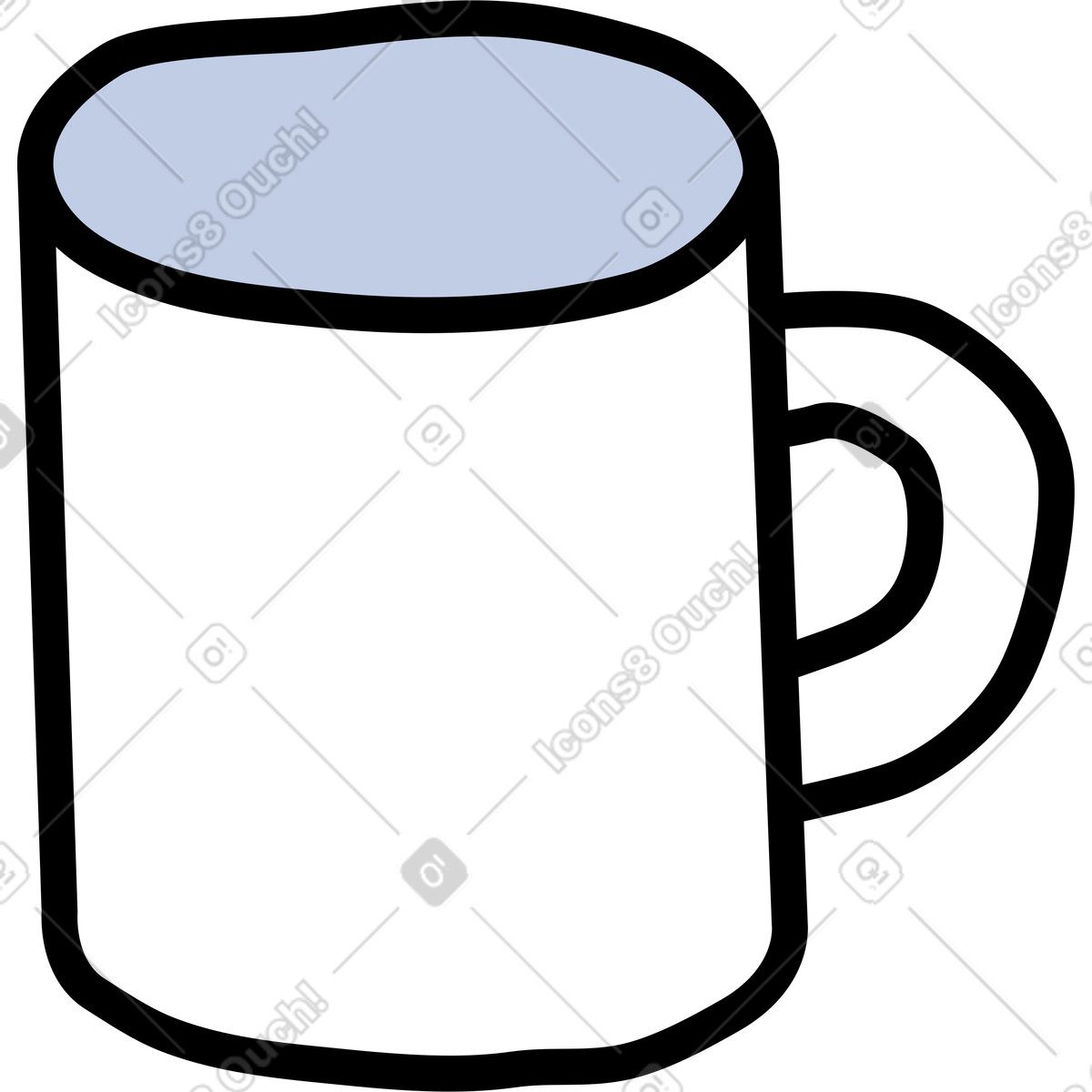 Cup illustration featuring a variety of designs in vector clipart