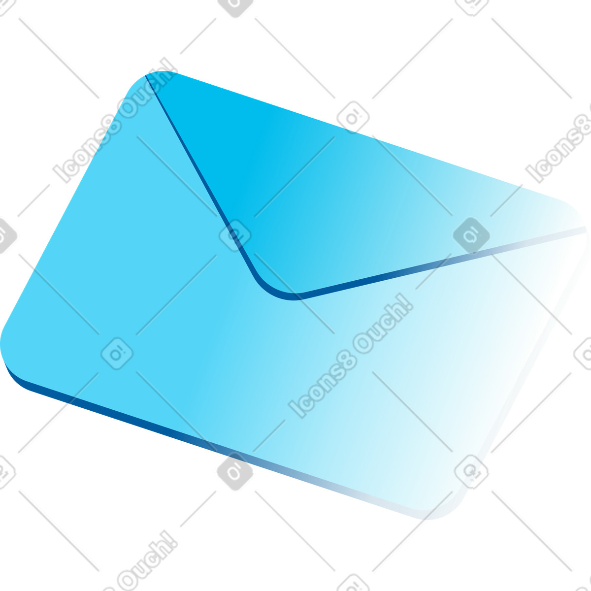 Ilustración Mensaje en estilo Icy a descargar en PNG y SVG