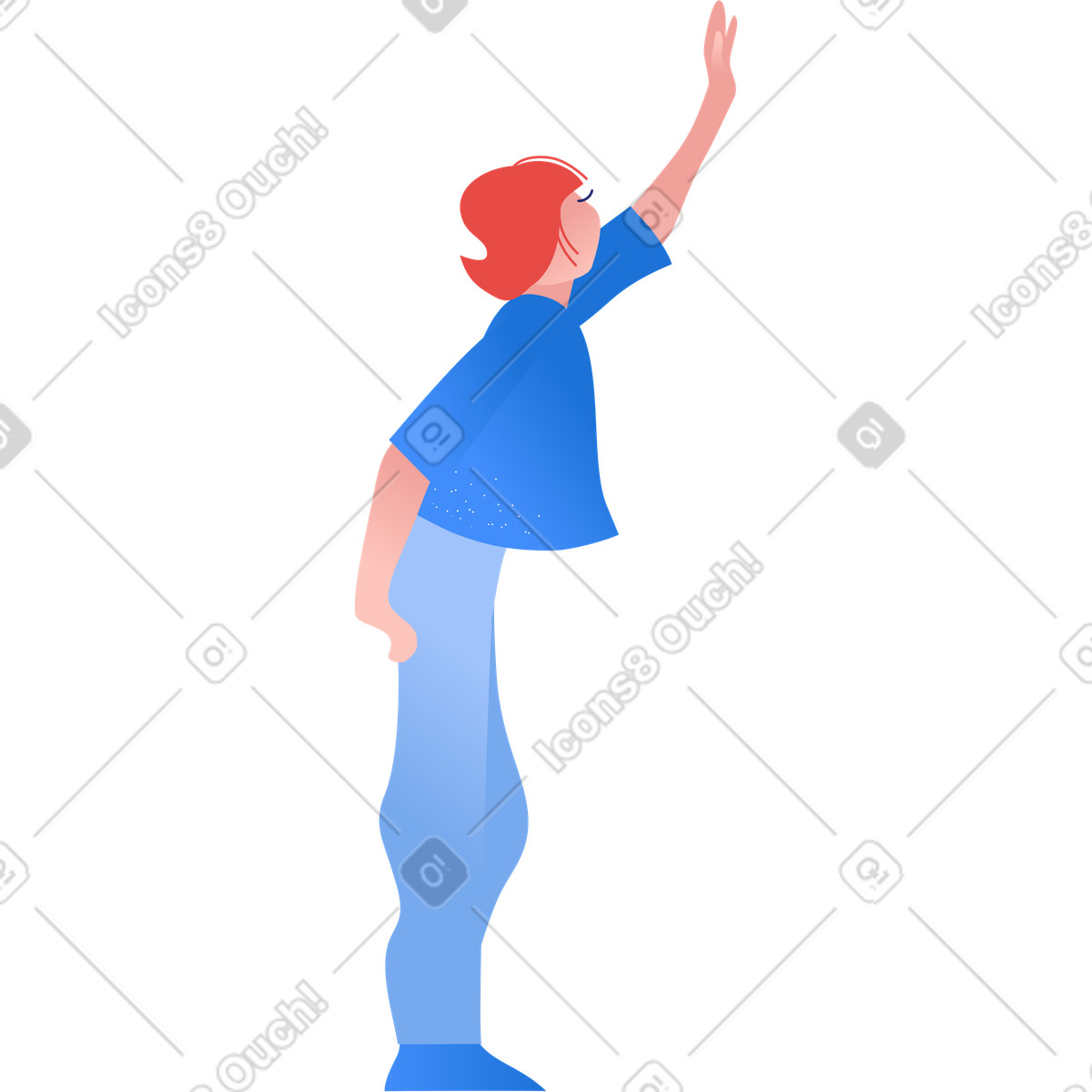 Clip スタイルの Woman のイラストをPNG、SVG形式でダウンロード