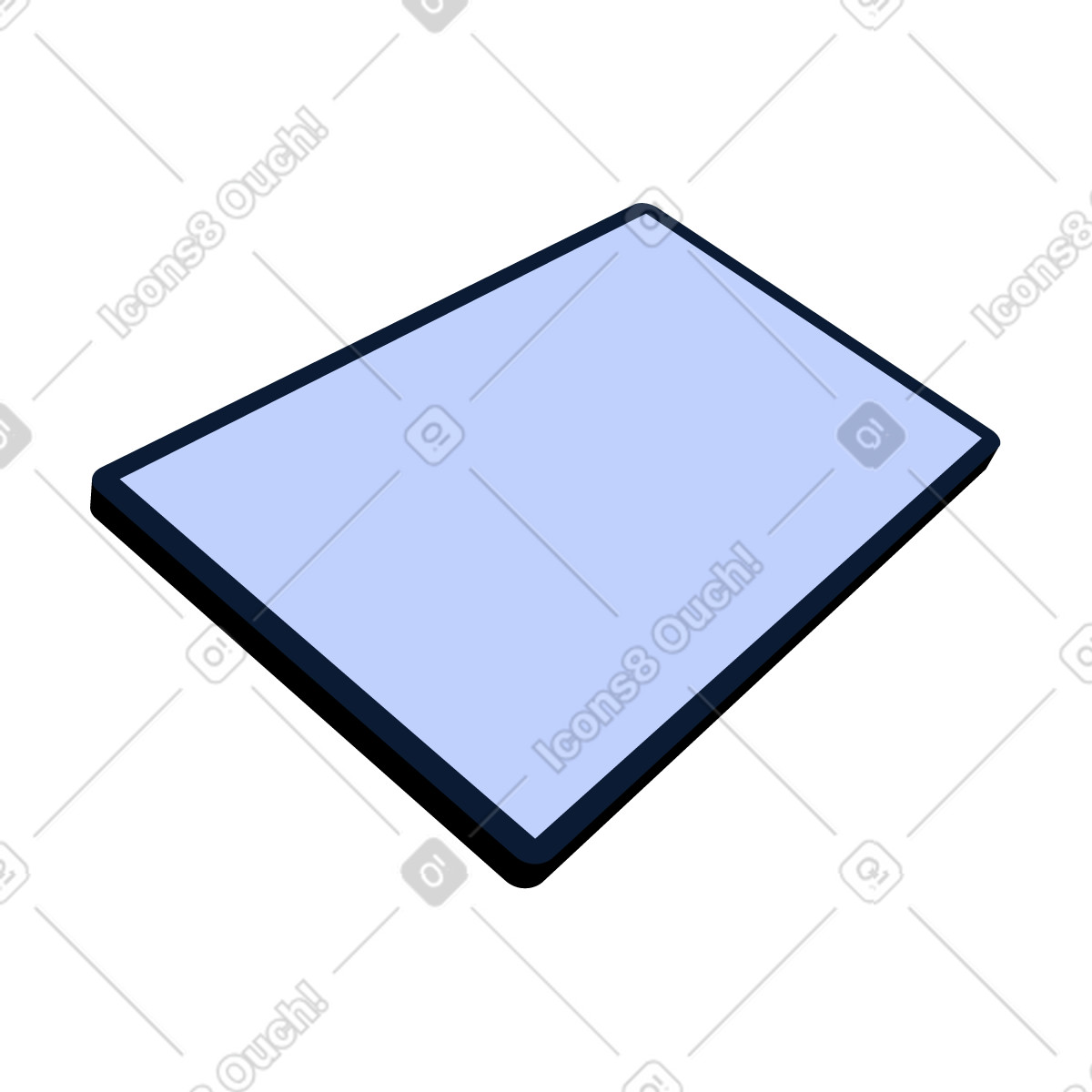 Everyday スタイルの タブレット のイラストをPNG、SVG形式でダウンロード