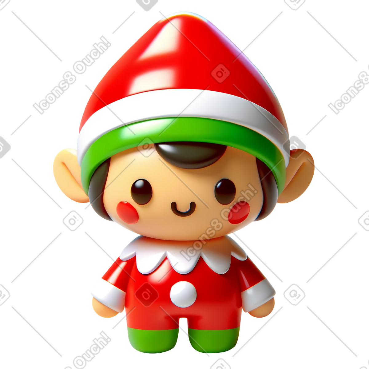 Ilustração de Duende de natal em PNG e SVG