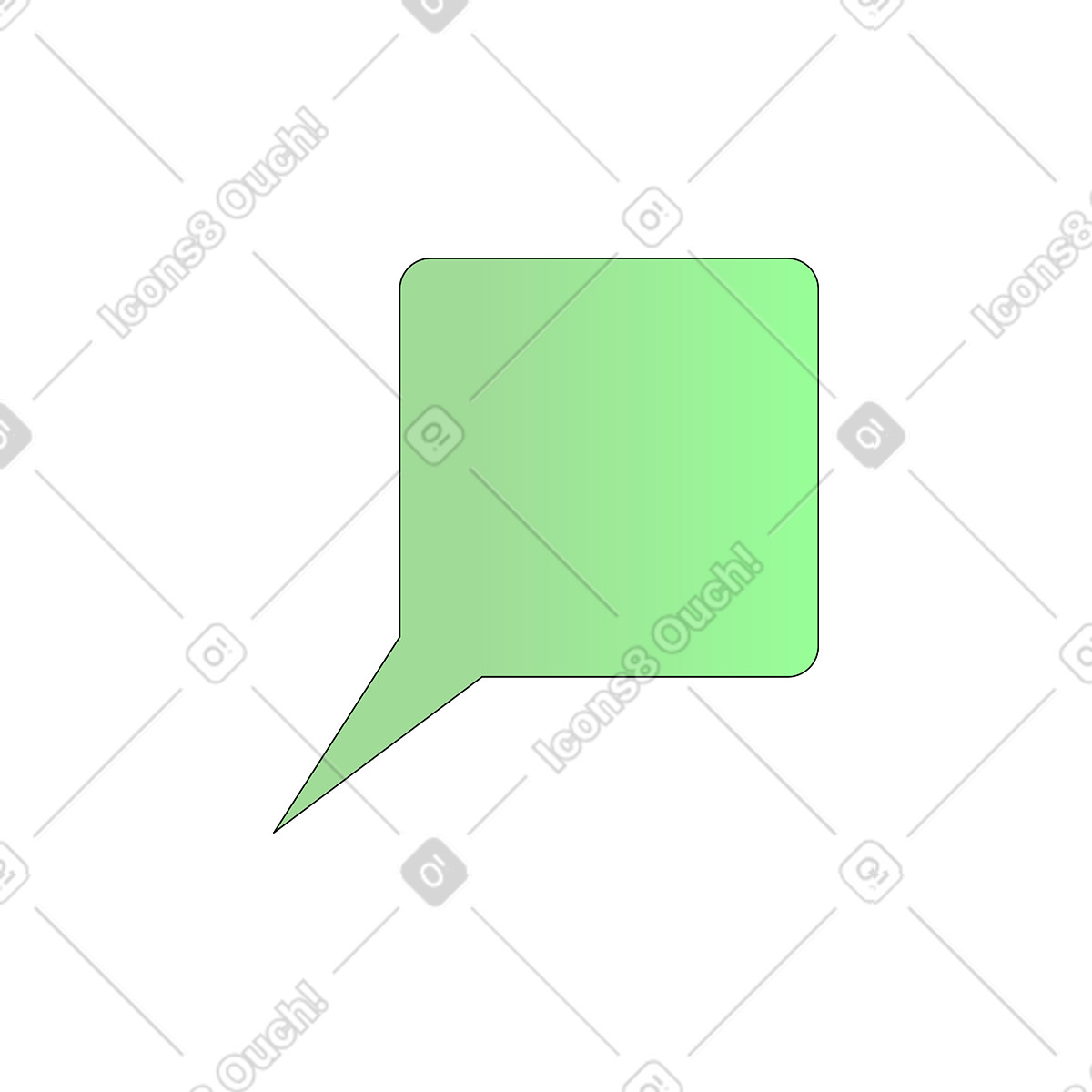 Sprechblase-Illustration im Pop-Stil als Download in PNG, SVG