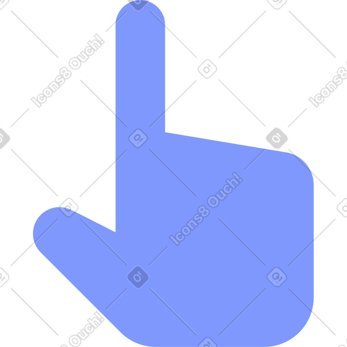 Ilustração de Cursor mão em no estilo System para baixar em PNG, SVG