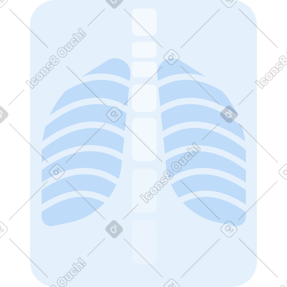 Raggi x illustrazione animata in stile Urban scaricabile in GIF, Lottie (JSON), AE