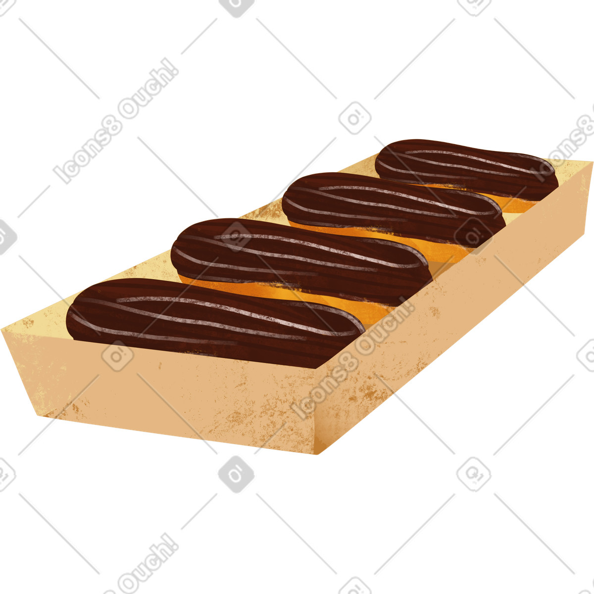 Dessert-Illustration im Fabulous-Stil als Download in PNG, SVG