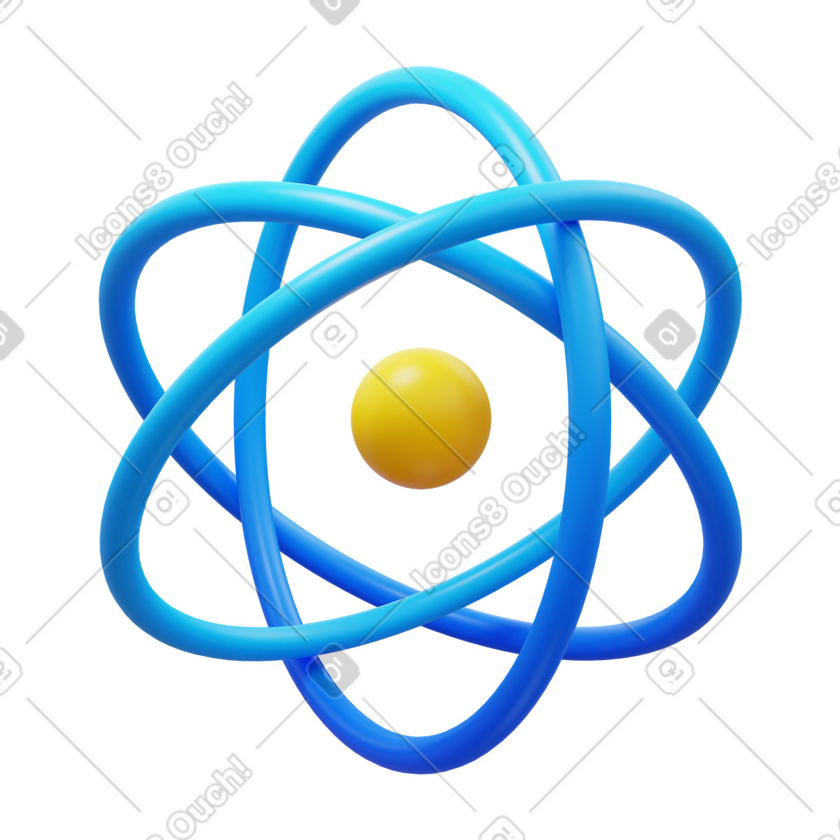 Physics illustration in 3D Fluency style download in PNG, SVG
