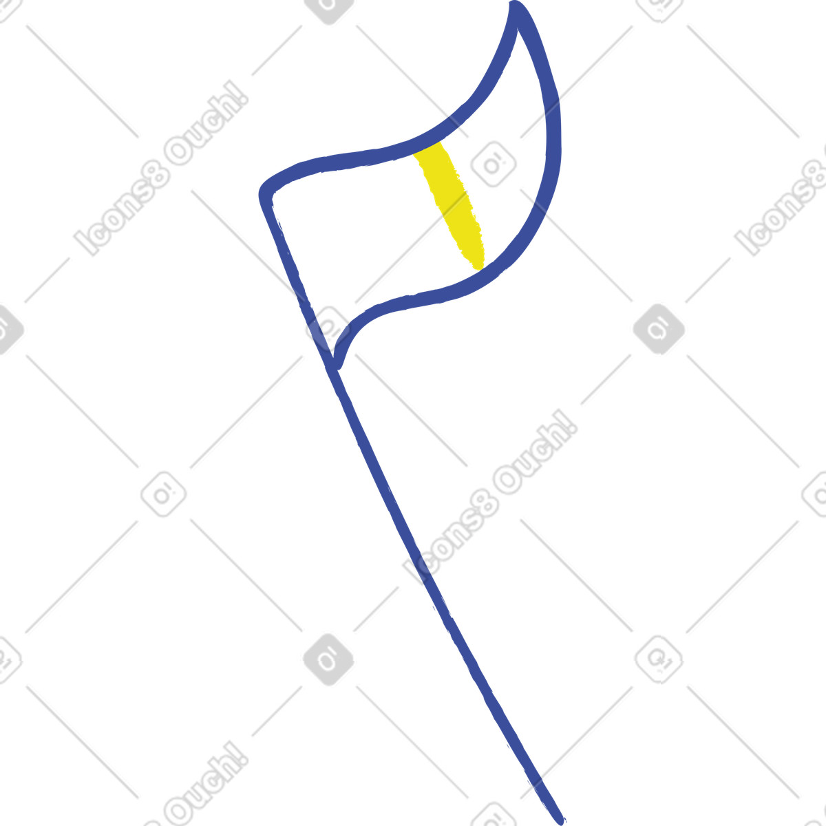 Flag illustration in Lime style download in PNG, SVG