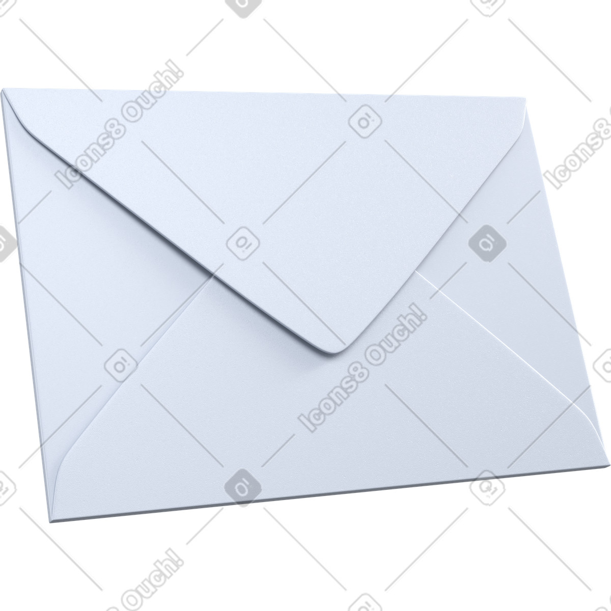 Mail envelope, Business correspondence, Communication symbol illustration in 3D Pro style download in PNG, SVG