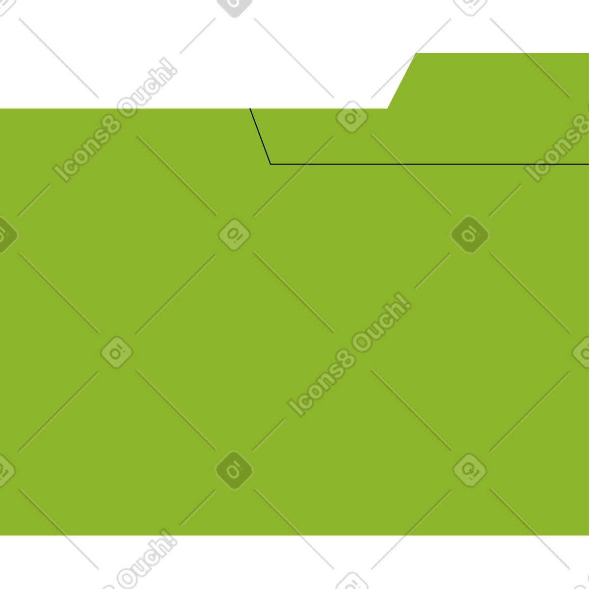 Folder illustration in PNG, SVG