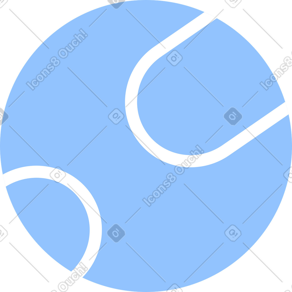 Illustration Balle de tennis dans le style Urban à télécharger aux formats PNG, SVG