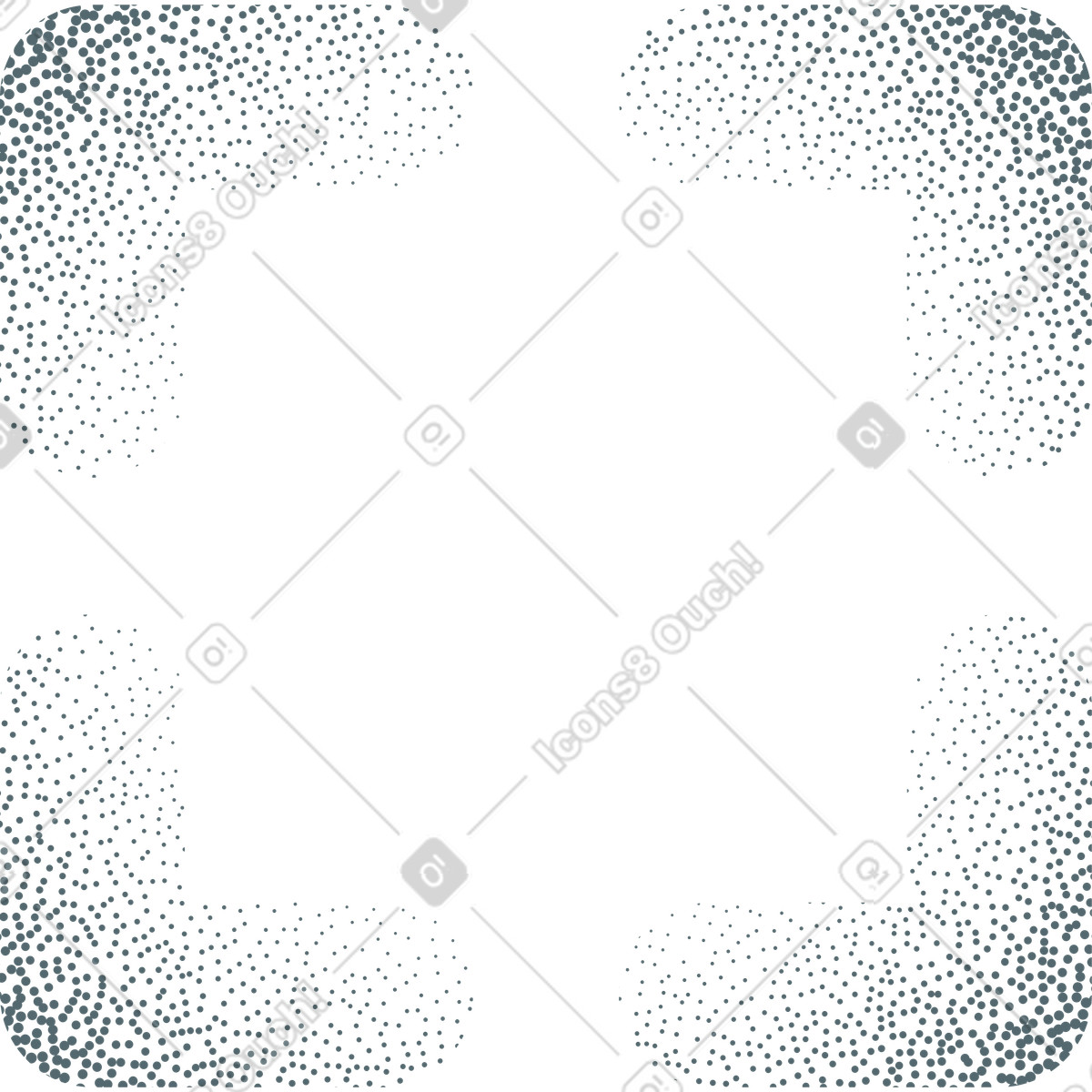 Scanning frame, lens frame illustration in Grain style download in PNG, SVG