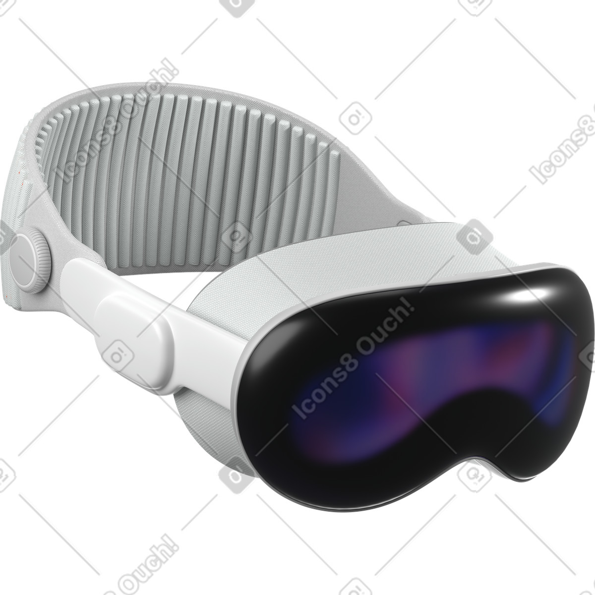 Vr headset pro top view illustrazione in stile 3D Business scarica in PNG, SVG