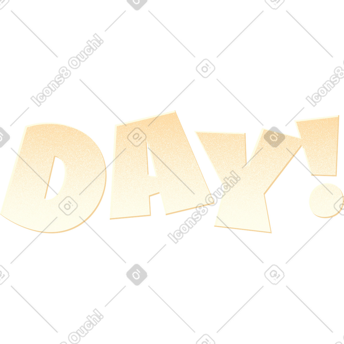 Lettering day! text-Illustration im -Stil als Download in PNG, SVG