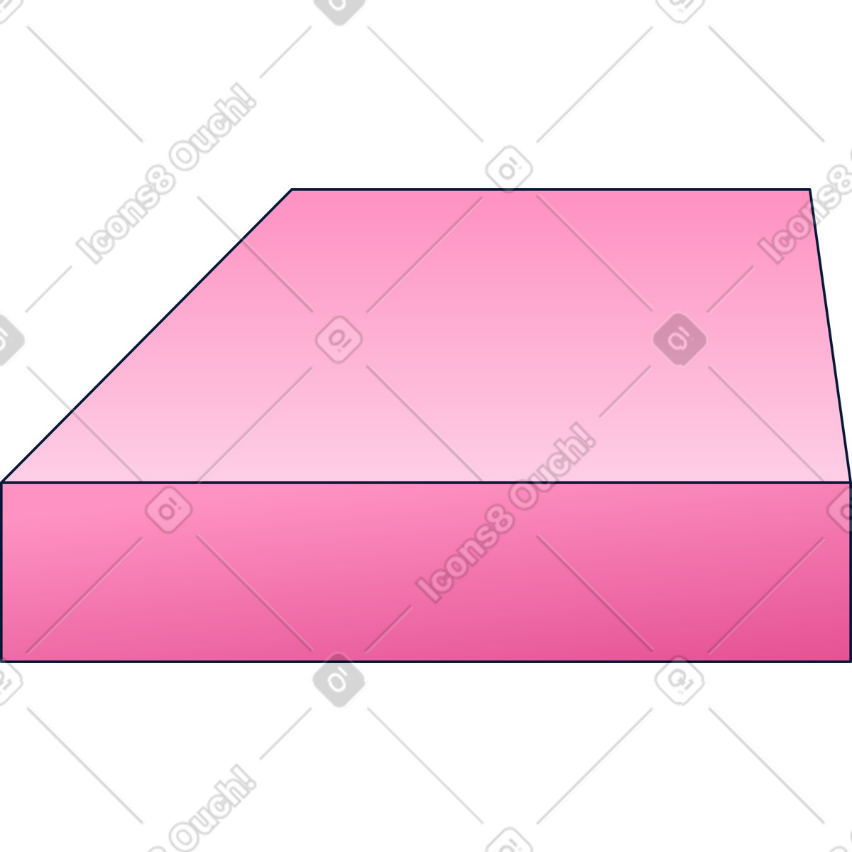 Illustration Plateforme rose dans le style Neat à télécharger aux formats PNG, SVG