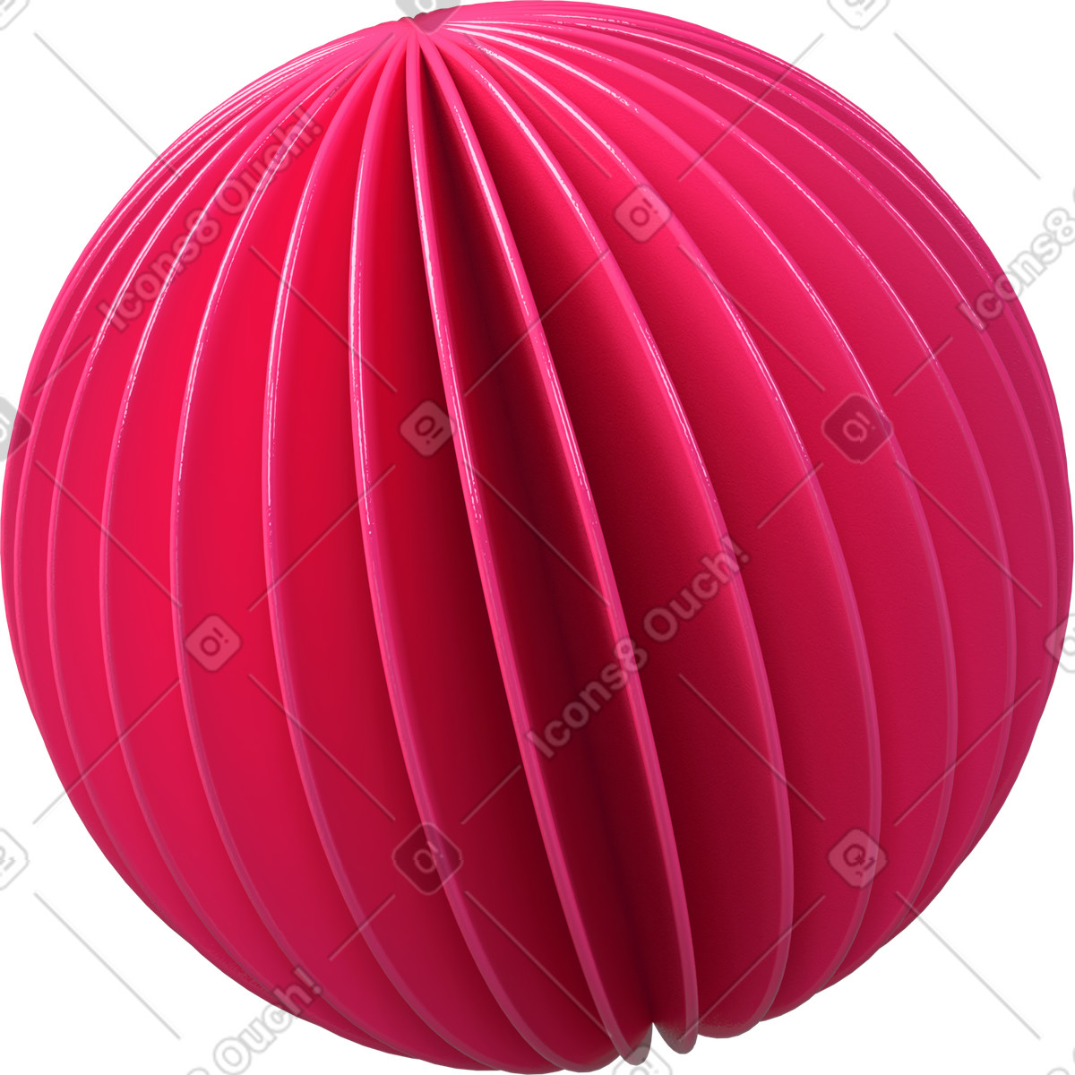 Illustration Balle en couches dans le style 3D Boost à télécharger aux formats PNG, SVG