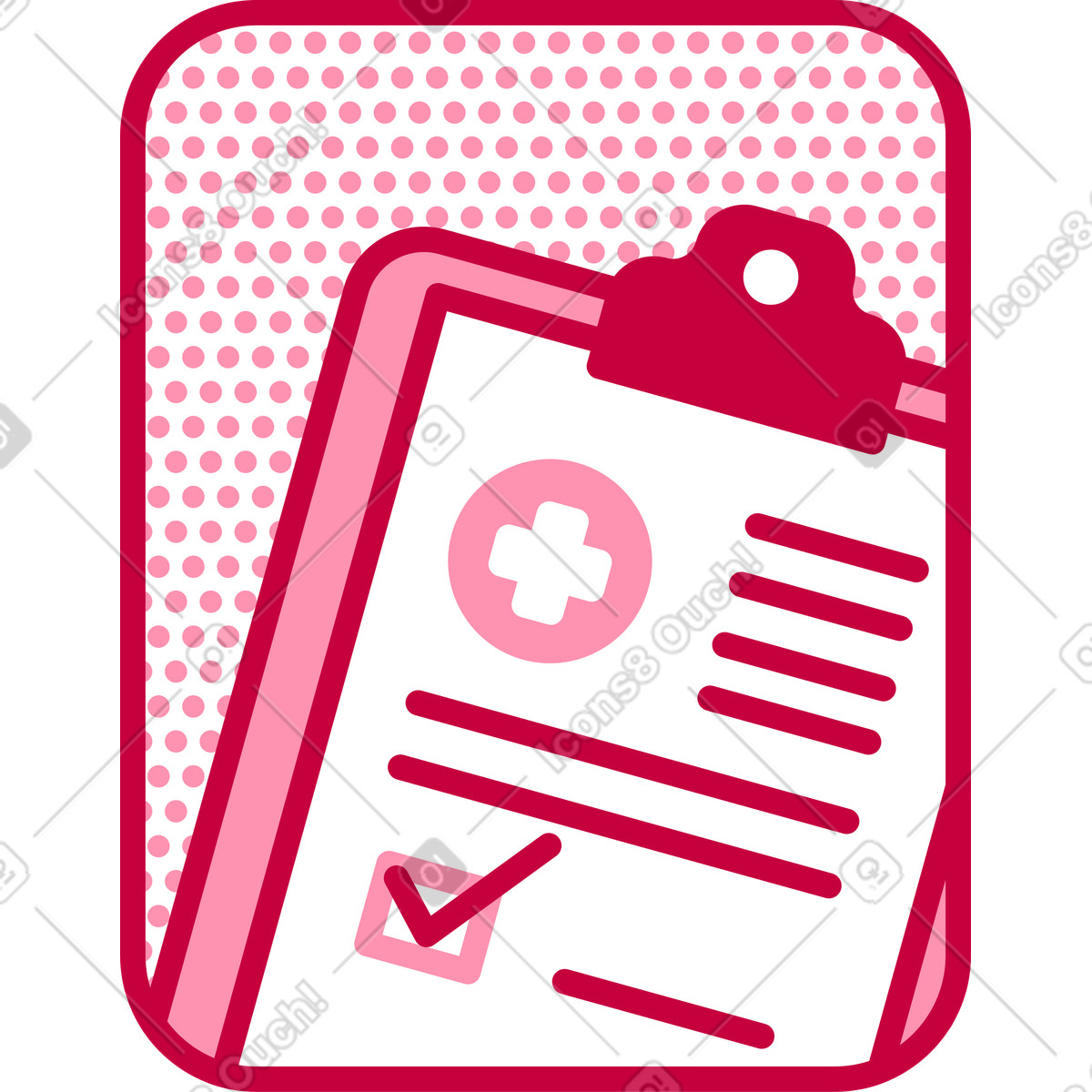 Signed health insurance contract in frame illustration in PNG, SVG