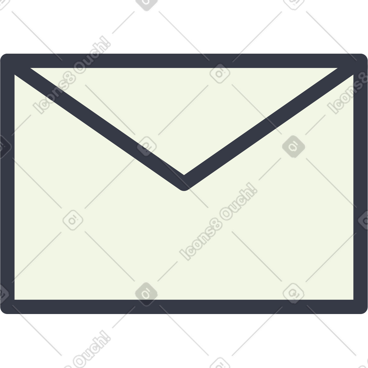 Mail illustration featuring clipart graphics for communication in PNG and SVG