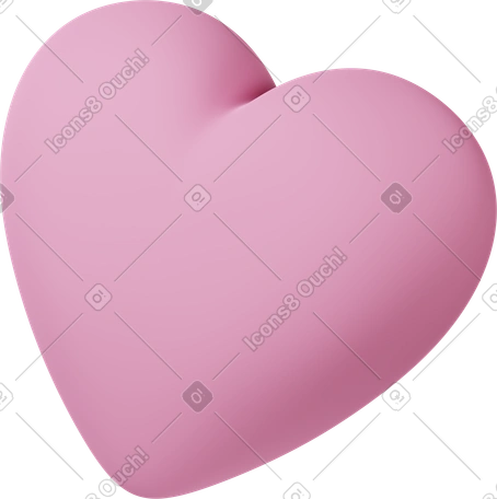 デコレーション Casual life スタイルの 3D heart のイラストをPNG、SVG形式でダウンロード