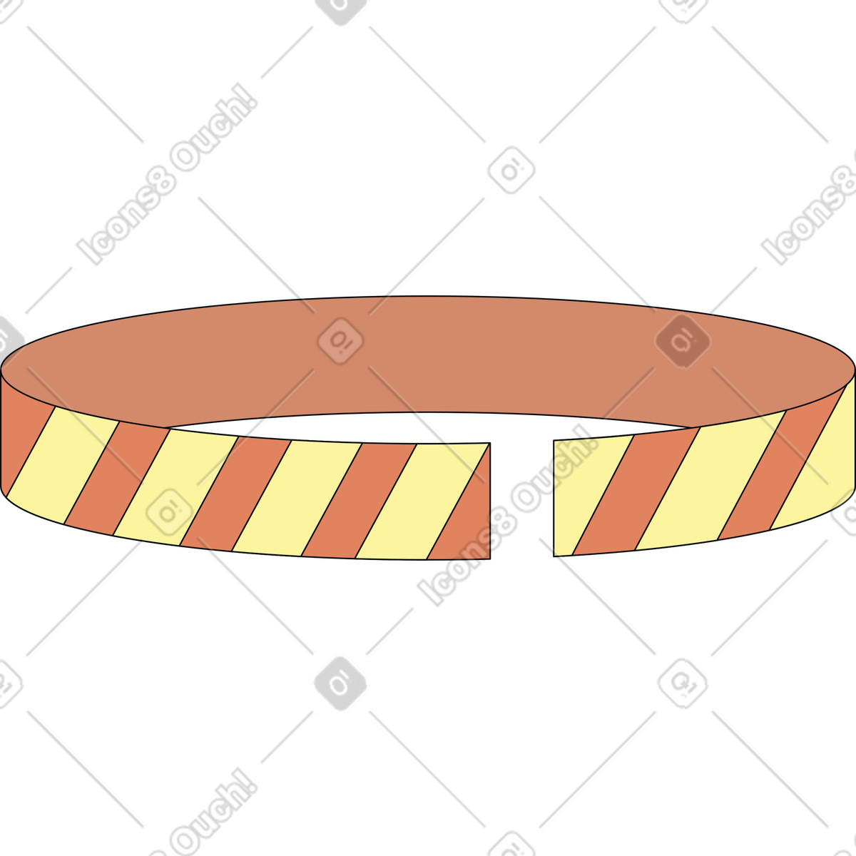 System maintenance barrier illustration in Teko style download in PNG, SVG