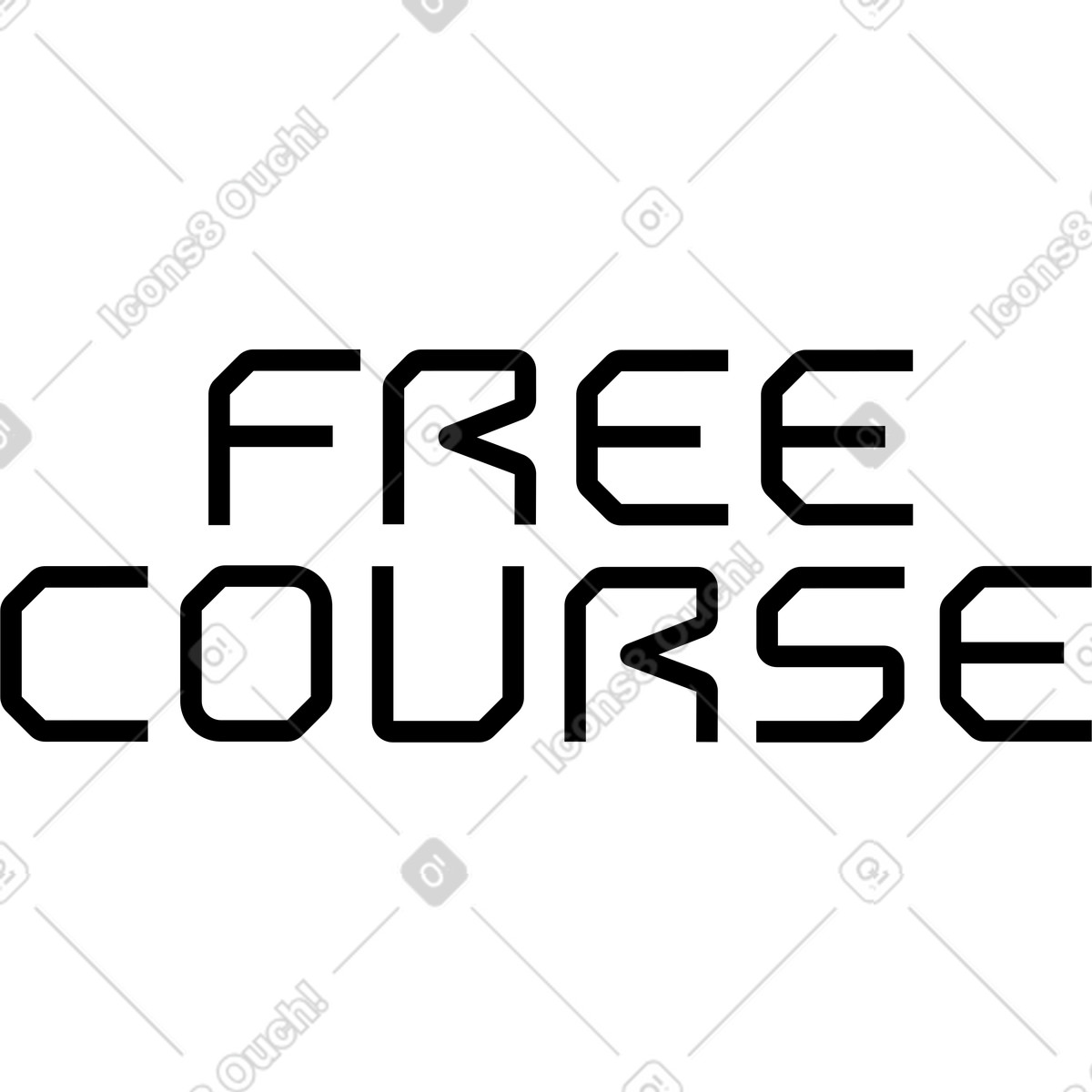 Ilustración Curso de lettering gratis en estilo Space a descargar en PNG y SVG